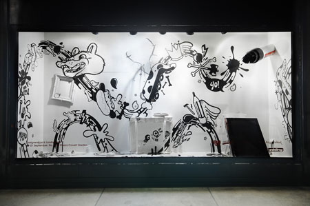 Selfridges windows curated by Designersblock