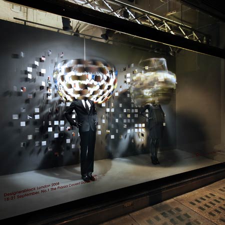 Selfridges windows curated by Designersblock