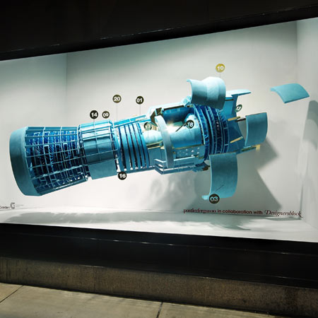 Selfridges windows curated by Designersblock