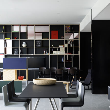 CitizenM is a hotel made of prefabricated room modules at Schiphol Airport, Amsterdam, designed by Dutch architectural firm Concrete.