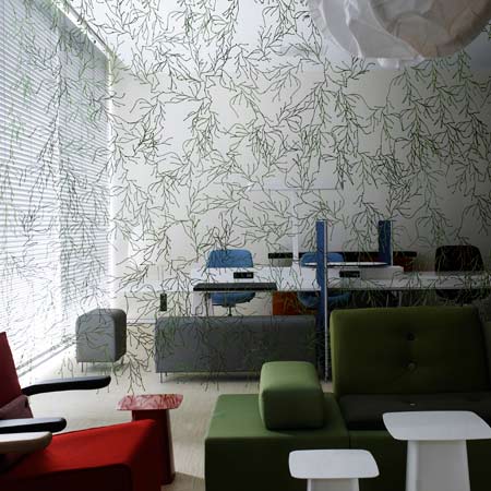 CitizenM is a hotel made of prefabricated room modules at Schiphol Airport, Amsterdam, designed by Dutch architectural firm Concrete.