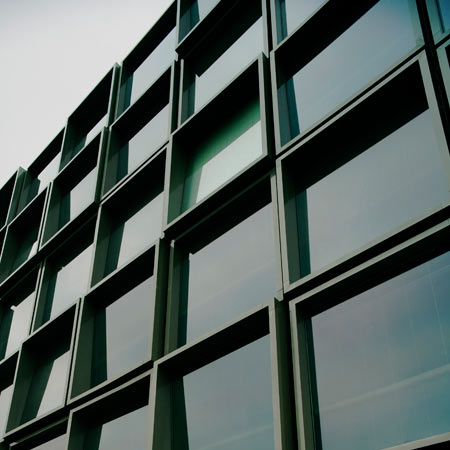 CitizenM is a hotel made of prefabricated room modules at Schiphol Airport, Amsterdam, designed by Dutch architectural firm Concrete.