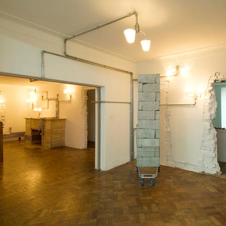 Pipe Light is an installation on an abandoned house in São Paulo, Brazil by French-Brazilian architects Triptyque