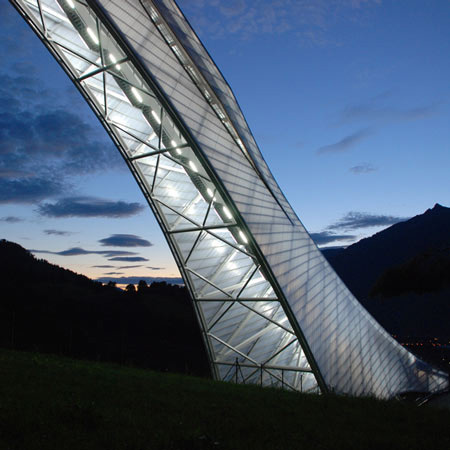 Olympic ski jump by terrain:loenhart&mayr
