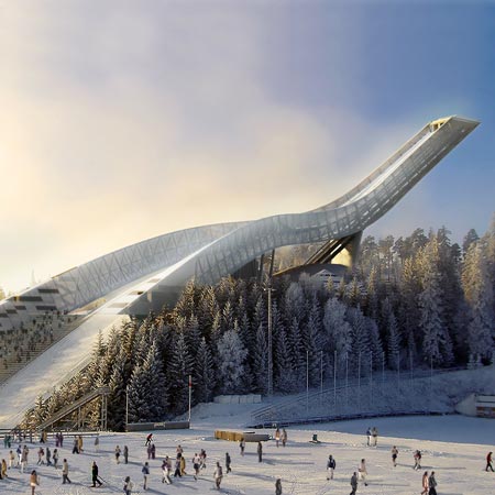 Holmenkollen ski jump by Julien de Smedt 2