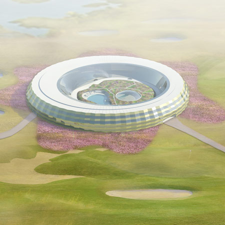 Ordos Hilton Hotel by VMX Architects