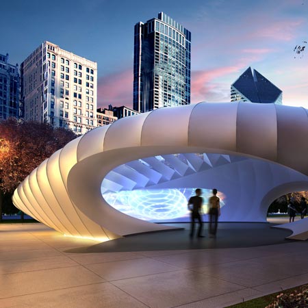 Burnham Pavilion by Zaha Hadid Architects