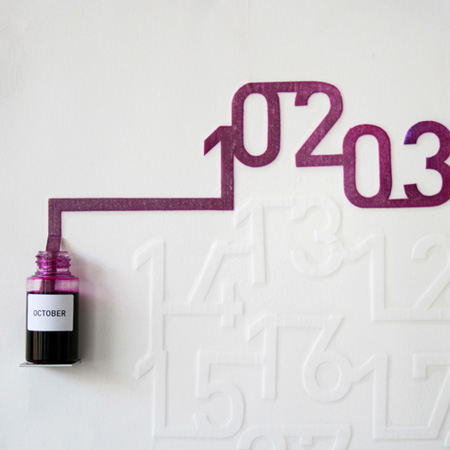 Ink Calendar by Oscar Diaz