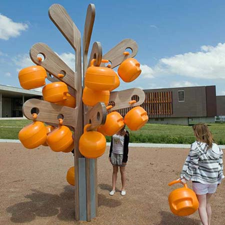 Trees for Lycée Germaine Tillon by Matali Crasset