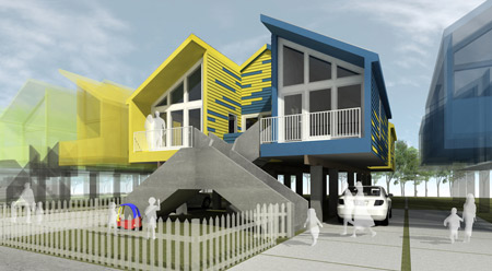 Atelier Hitoshi Abe duplex home to be built in New Orleans for actor Brad Pitt's charity Make it Right