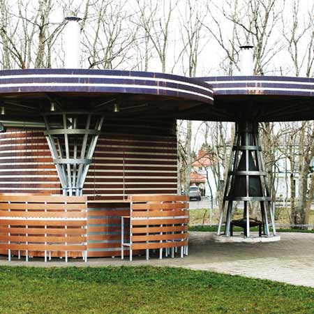 Copper house summer kitchen by Muru & Pere