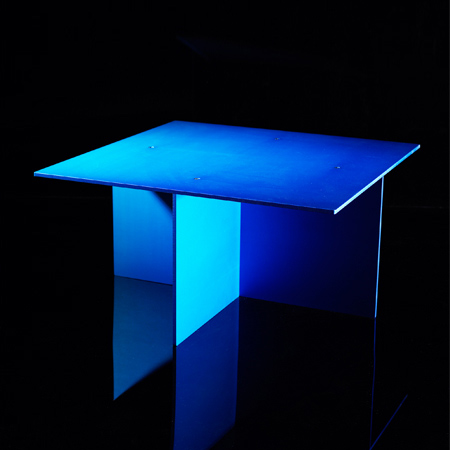 Anodised table by Max Lamb for Deadgood