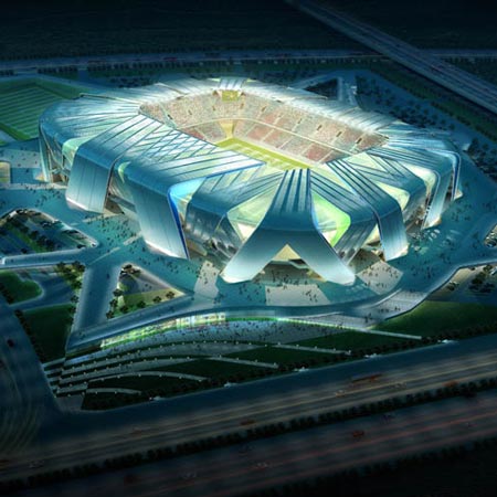 Dalian Football Stadium by UNStudio