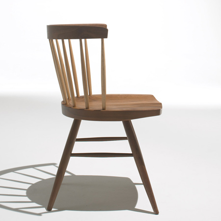 Straight Chair and Splay Table by George Nakashima for Knoll