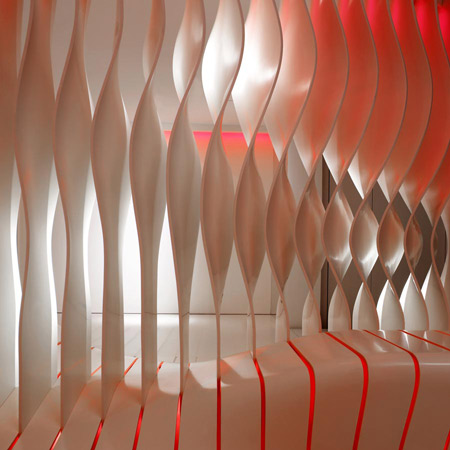Corian Super-Surfaces Showroom by Amanda Levete Architects