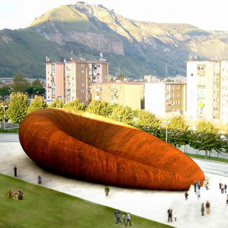 Monte St Angelo Subway Station by Amanda Levete Architects and Anish Kapoor