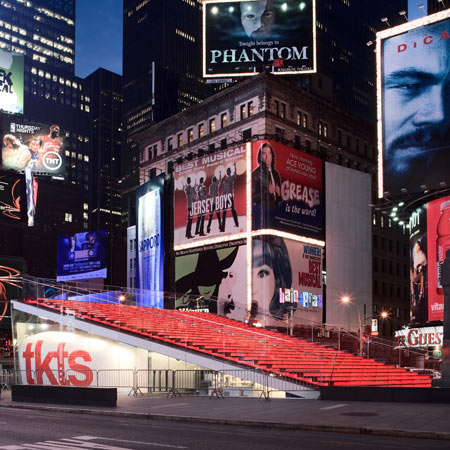 TKTS Booth and Father Duffy Square by Choi Ropiha, Perkins Eastman and PKSB Architects