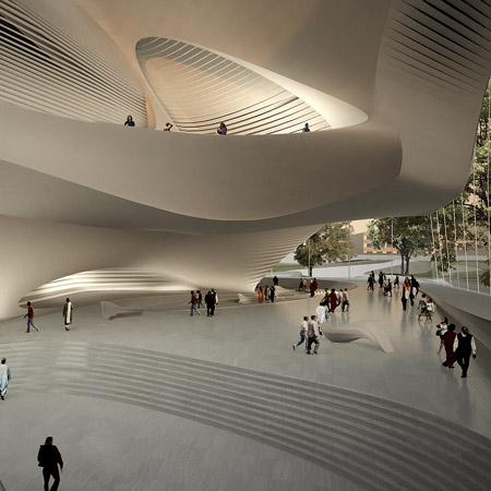 King Abdullah II House of Culture & Art by Zaha Hadid Architects