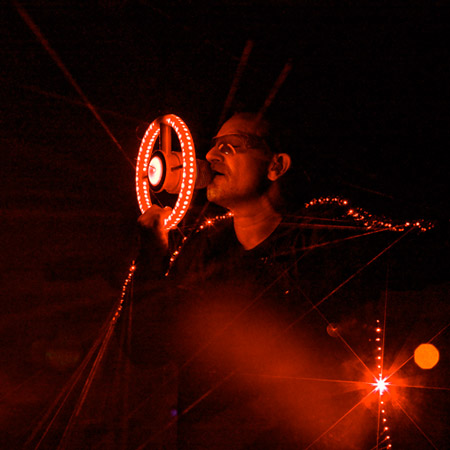 Bono’s Laser Stage Suit by Moritz Waldemeyer