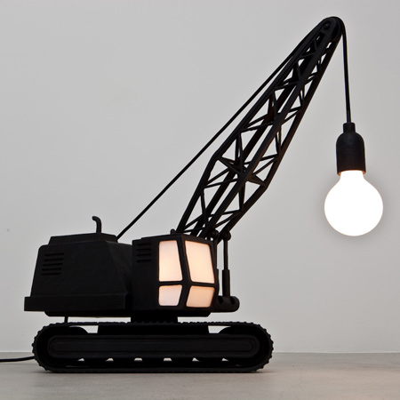 Wrecking Ball Lamp and Crane Lamp by Studio Job