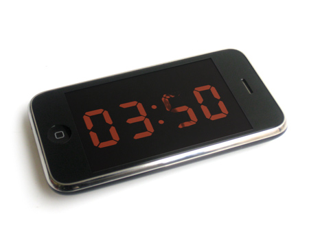 Analog Digital Clock iPhone app by Maarten Baas