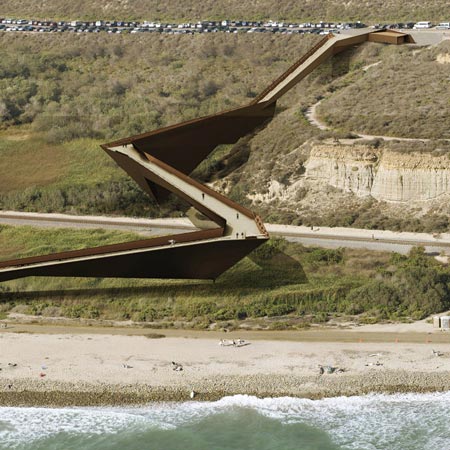 Trestles Beach footbridge by Dan Brill Architects
