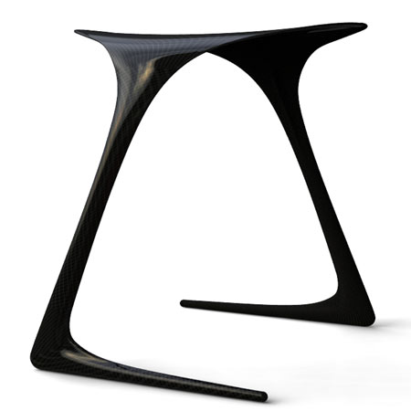 Plum Stool by Alvaro Uribe