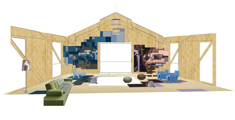 Balancing Barn by MVRDV - sitting room Balancing Barn by MVRDV - sitting room