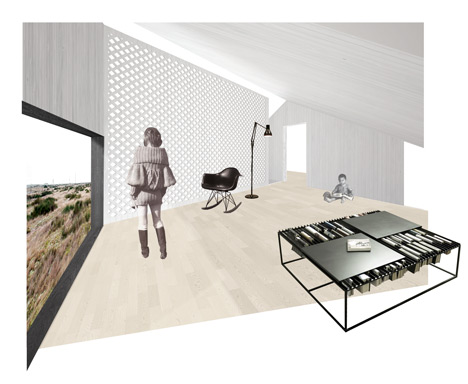 Shingle House by Nord Architecture - mezzanine Shingle House by Nord Architecture - mezzanine