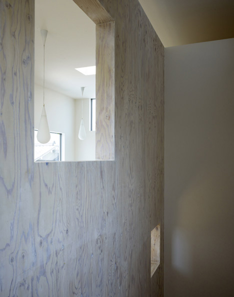 Small House with big Spiral Staircase by Hideshi Abe