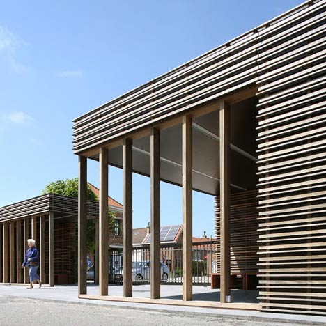Entrance Pavilion Cemetery Blankenberge by Hansteerds Architectuur