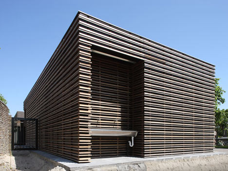 Entrance Pavilion Cemetery Blankenberge by Hansteerds Architectuur Entrance Pavilion Cemetery Blankenberge by Hansteerds Architectuur