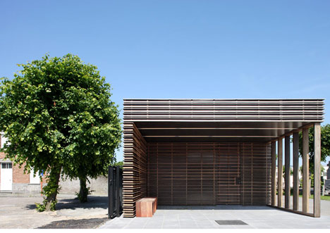 Entrance Pavilion Cemetery Blankenberge by Hansteerds Architectuur Entrance Pavilion Cemetery Blankenberge by Hansteerds Architectuur