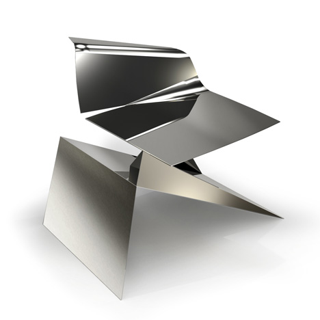 Philip_Michael_Wolfson_Origami_Chair-Stainless_for-The-Apartment-Gallery Philip_Michael_Wolfson_Origami_Chair-Stainless_for-The-Apartment-Gallery