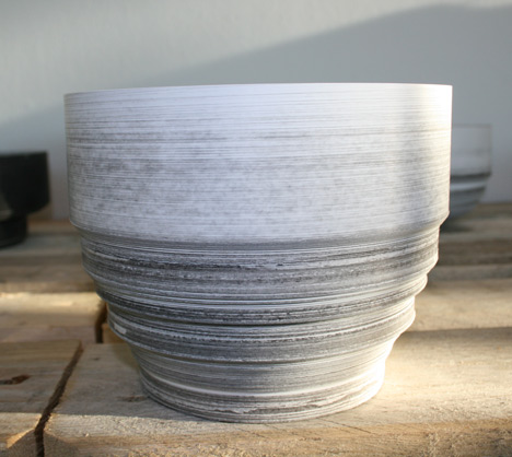 Thermal Till Paper Vessels by Philippe Malouin
