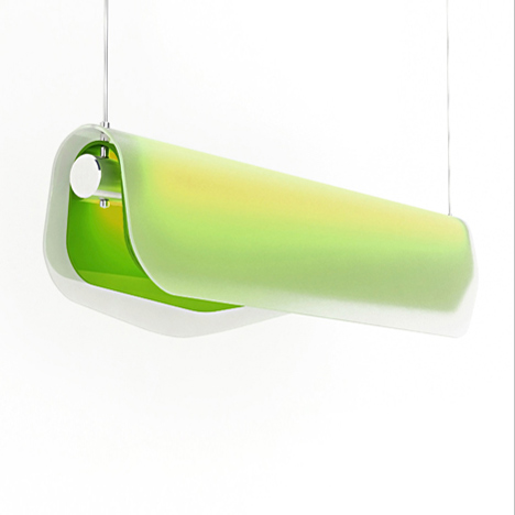 Algae lamp by Christian Vivanco