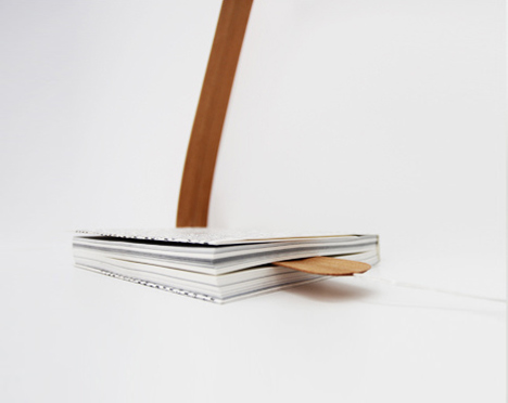 Bookmark lamp by Leonard Kadid Bookmark lamp by Leonard Kadid