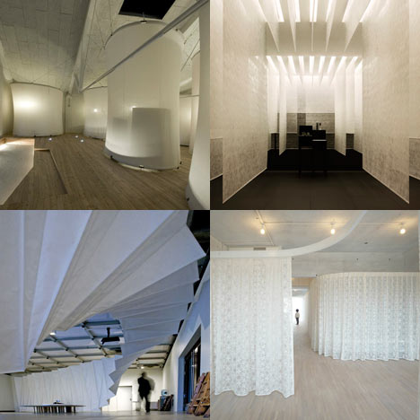 Dezeen archive - fabric interiors