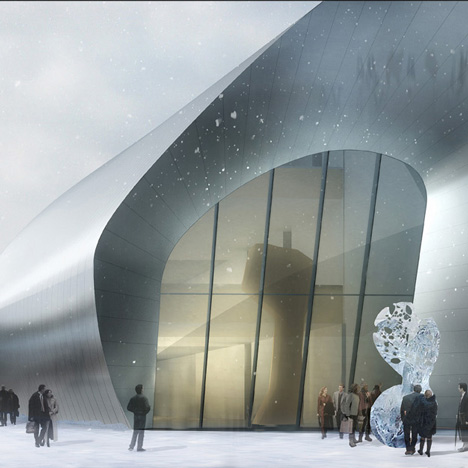 Dezeen_MAD_Harbin_exterior-3_sq China Wood Sculpture Museum in Harbin by MAD