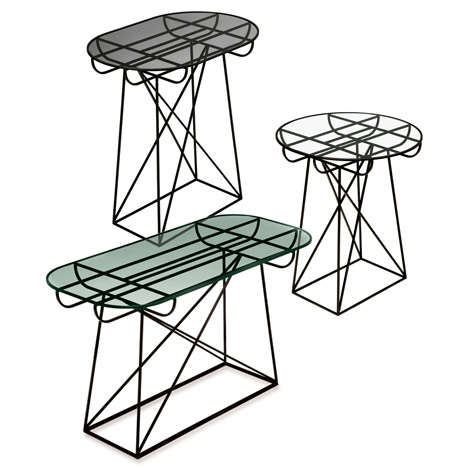 Pylone tables by Linn Kandel Pylone tables by Linn Kandel