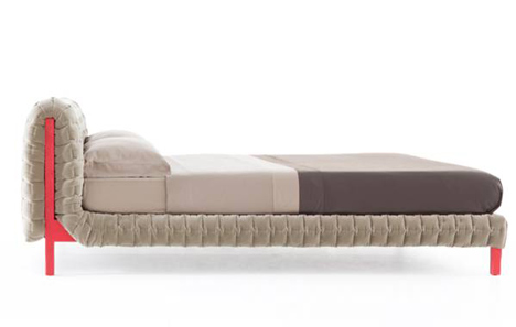 Ruché beds and tables by Inga Sempé for Ligne Roset