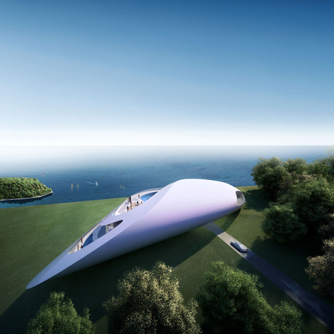 Dezeen_Zaha_Hadid_Architects_Dubrovnik_Shell04_sq Prototype villa for golf and spa club, Dubrovnik by Zaha Hadid Architects