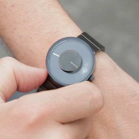 Dezeen Screen VUE watch by Yves Behar for Issey Miyake