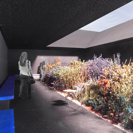 Peter Zumthor Serpentine Gallery Pavilion 2011 Dezeen - central garden space