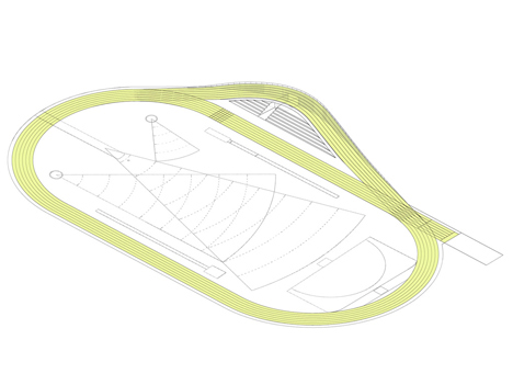 3D Athletics Track by Subarquitectura