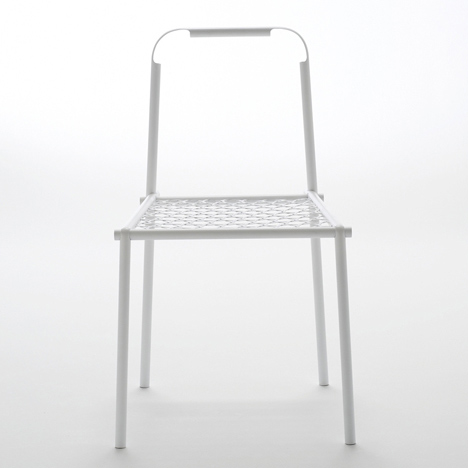 Bamboo-steel chair by Nendo for Yii