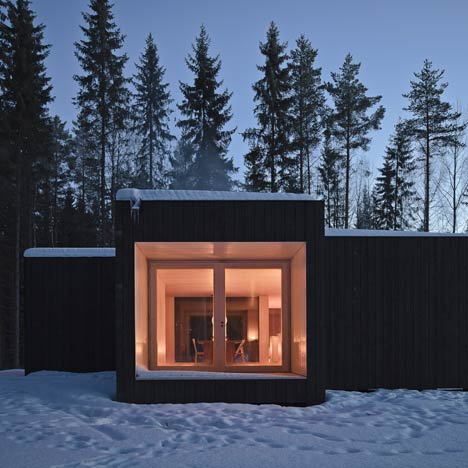 Four-cornered villa by Avanto Architects