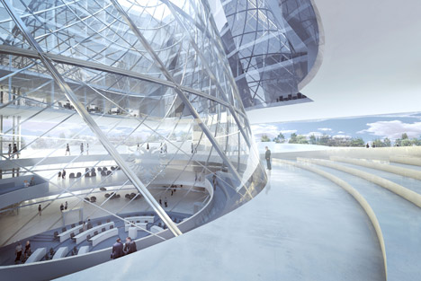 Parliamentary Complex of the Republic of Albania by Coop Himmel B(l)au
