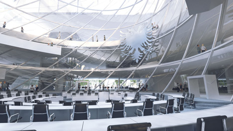 Parliamentary Complex of the Republic of Albania by Coop Himmel B(l)au