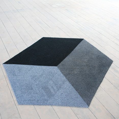 The Yachiyo metal rug by Philippe Malouin